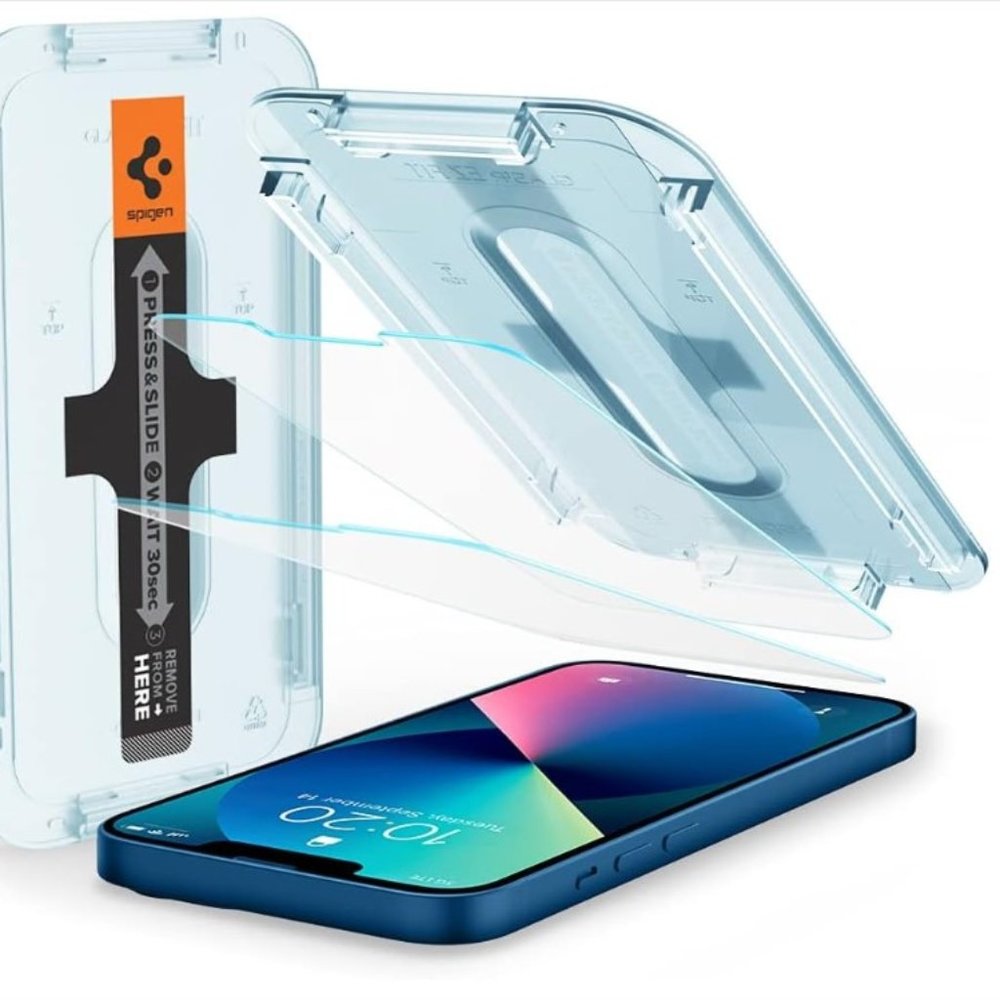 NIB -- Spigen Tempered Glass Screen Protector iPhone 13 Mini - 2 Pack